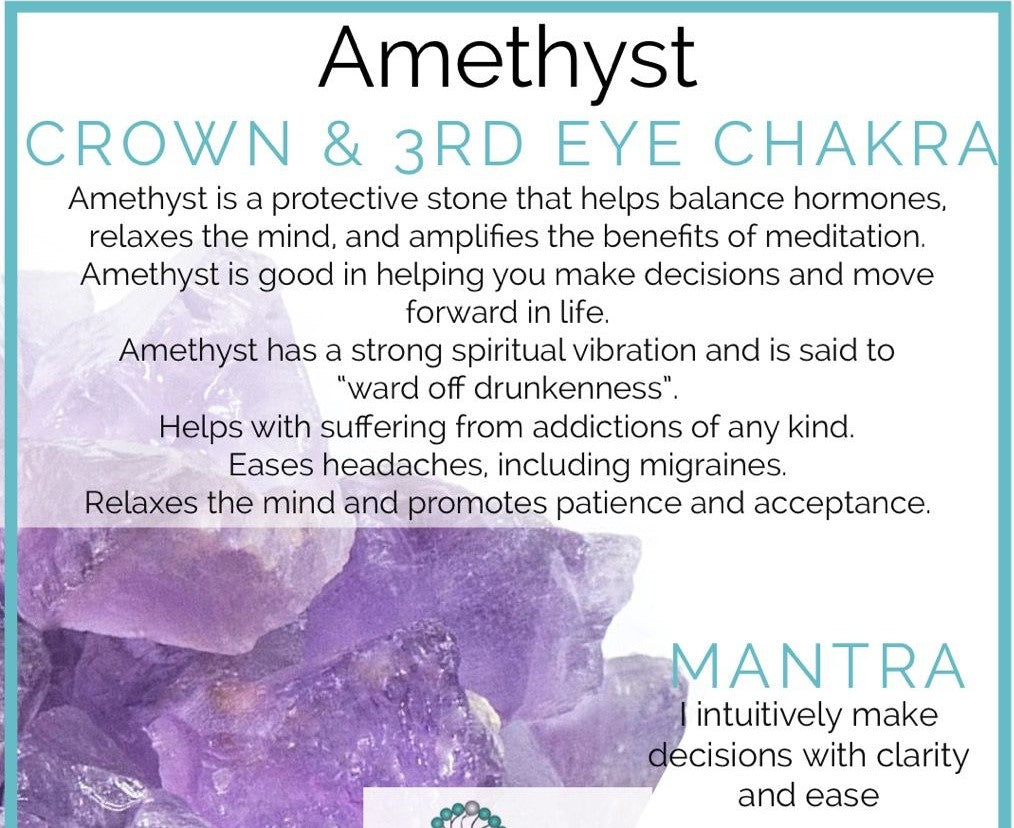 chakra crystals quartz amethyst